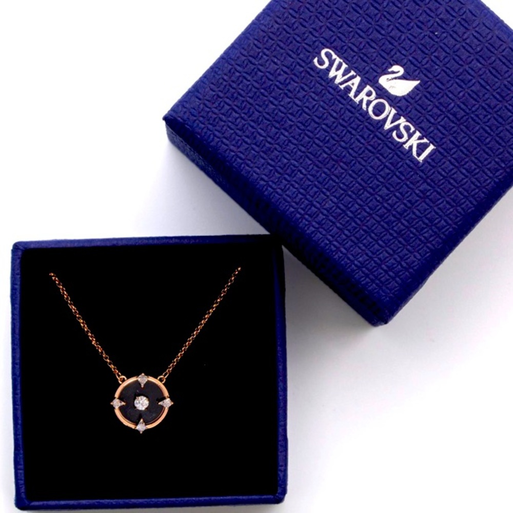 New Swarovski North Rose-gold tone plated necklace - Picture 2 of 9